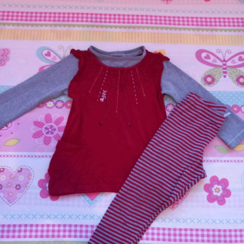 GAP set of 3 pieces used for 3 years old red