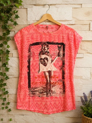 T Shirt Large Size Pink and Grey like new