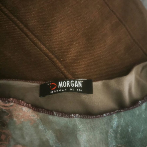 Morgan grunge sleeveless shirt with rose design like new, gray and purple