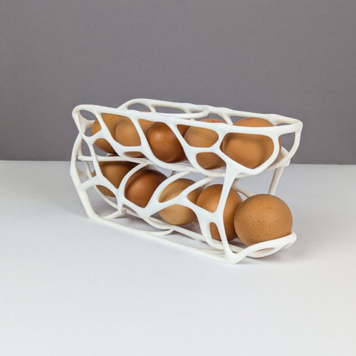 Modern egg holder with unique design and two tiers, new