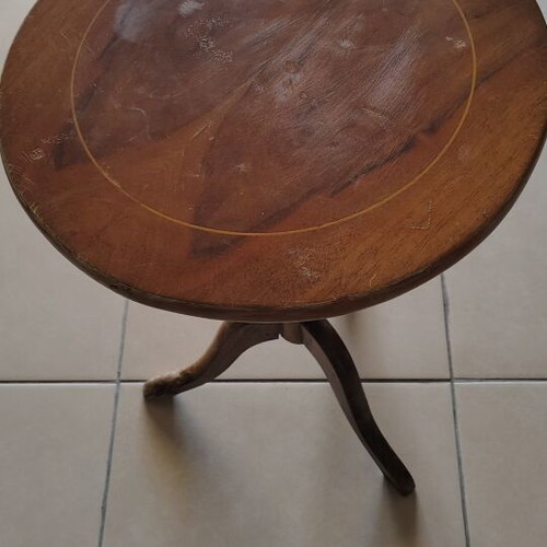 Vintage round side table, diameter 40 cm