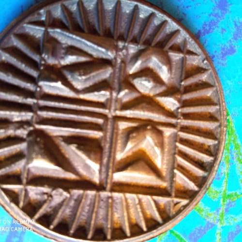Nikos Perantinos Medal used, signed, copper or bronze