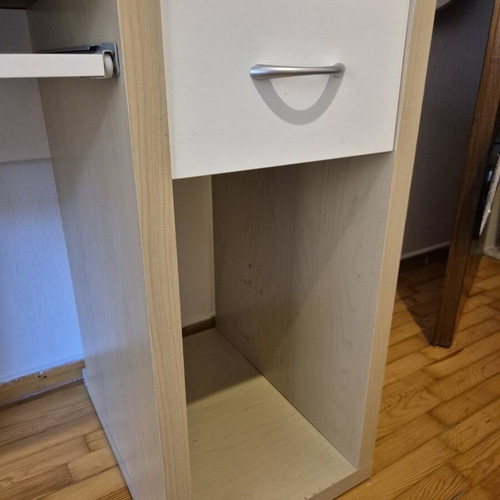 IKEA Micke Desk with Shelves and Magnetic Board used