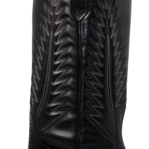 Paris Texas Texan Boots Women Size 40 New, Black Calf Leather
