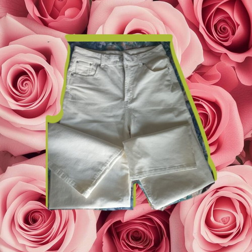 Pull & Bear corduroy pants ecru white like new