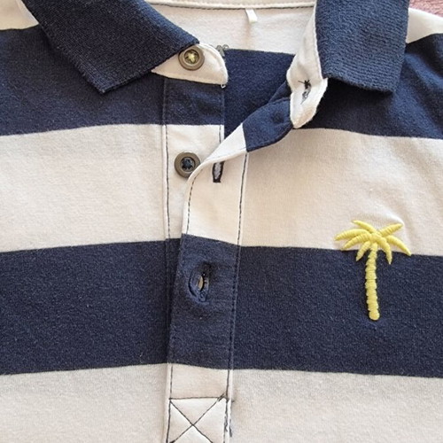 Orchestra Polo Shirt like new, striped blue and white, size 4-5 years