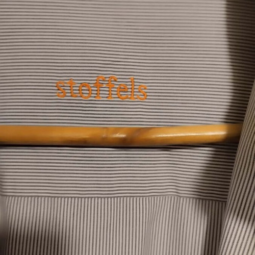 Stoffels striped blue shirt like new, size L/XL