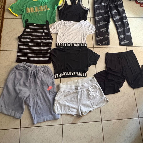 Girls' sportswear and casual clothes pack of 9 pieces like new, XS-S