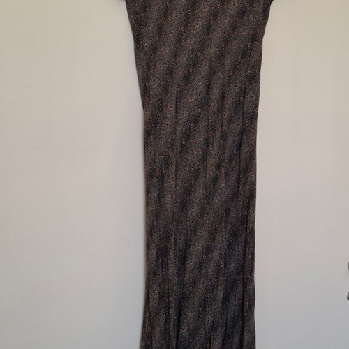 Women's romantic dress like new, gray and red, size S