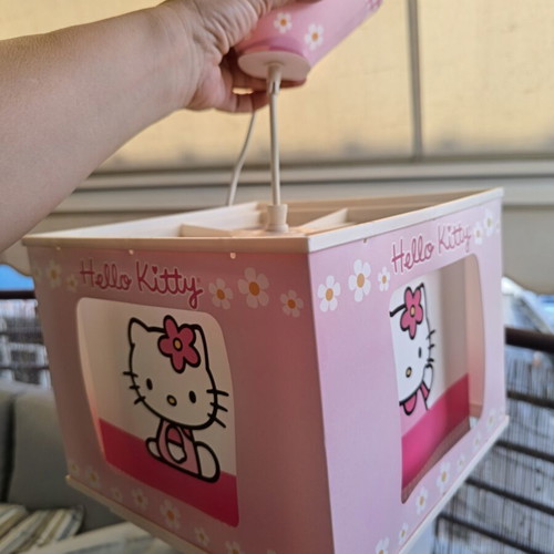 Hello Kitty ceiling light pink like new