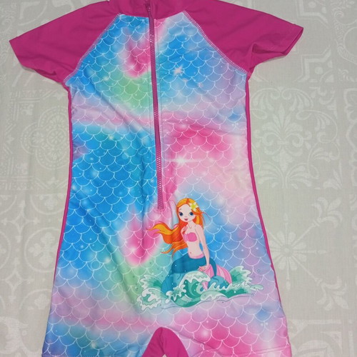 Playshoes Mermaid Sunscreen Kids Swimsuit with Short Sleeves and Shorts like new
