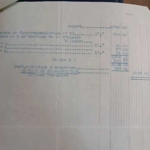 Purchase of used surgical instruments from Evangelismos hospital, April 17, 1936