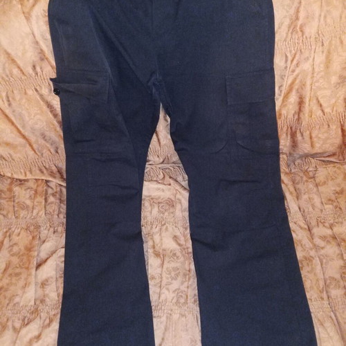 Men's military-style pants black, like new, size 46