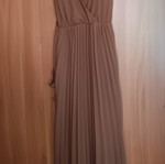 Brown dress small size, like new, 130 cm length, 100% polyester