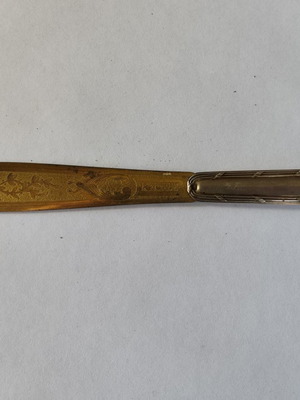 French letter opener with silver handle used, circa 1900