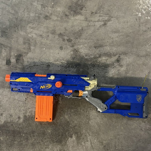 Nerf toy blasters, set of 9, used