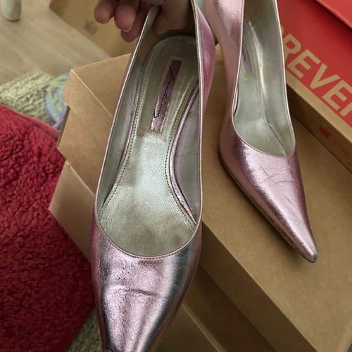 Chaniotakis Pink-Purple Leather Pumps Size 40 Like New