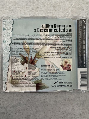 Pink Who Knew CD single, pop