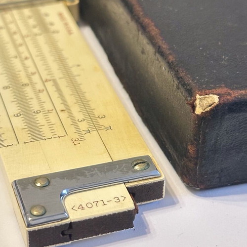 Logarithmic slide rule USA used