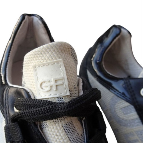 Gianfranco Ferre Logo Print Sneakers like new, size 37, black and white