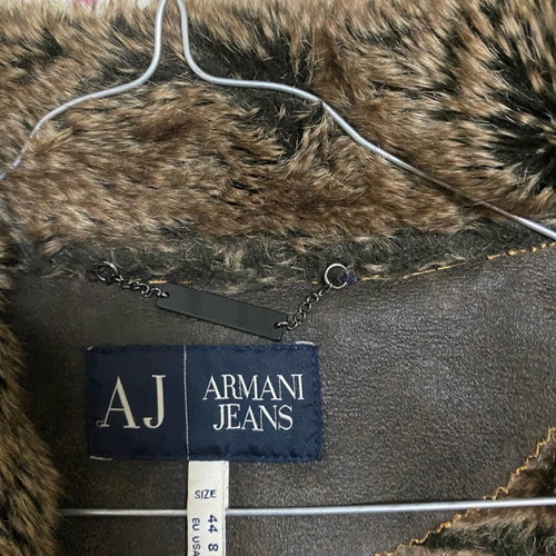 Armani jacket used brown size S