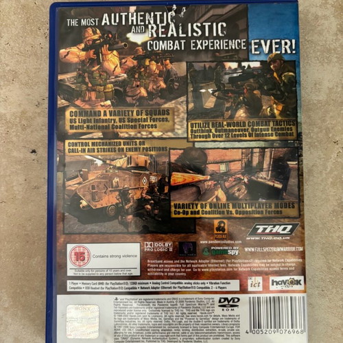 Full Spectrum Warrior PlayStation 2 English used complete