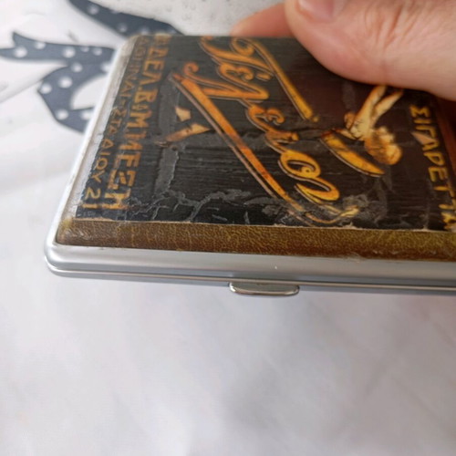 Cigarette cases vintage used, set of two