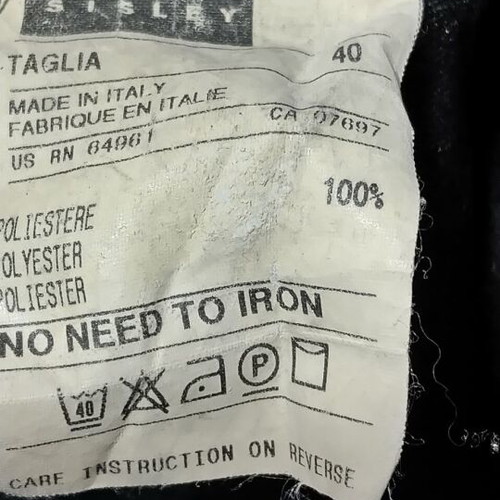 Sisley pants gray used, size M