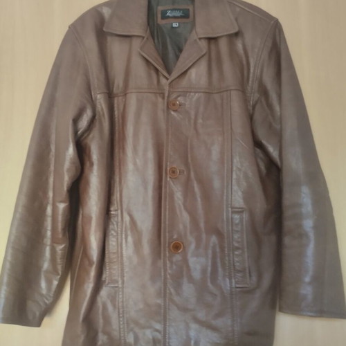 Men's leather coat