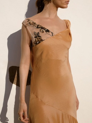 Nidodileda Rhea Maxi Dress like new, burnt orange, size M
