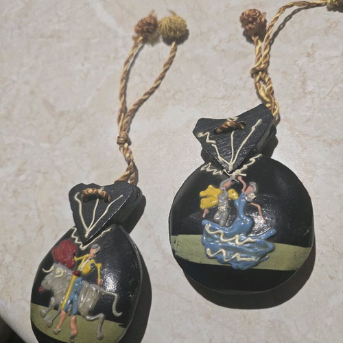 Handmade decorative castanets like new