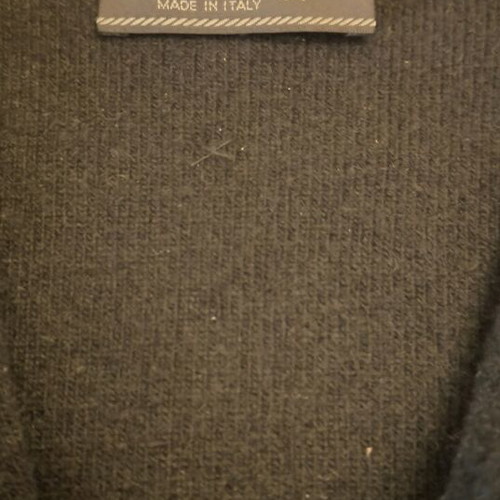 Prada black wool cashmere cardigan size 54 like new