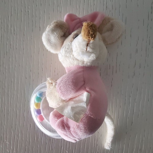 Plush mouse rattle like new