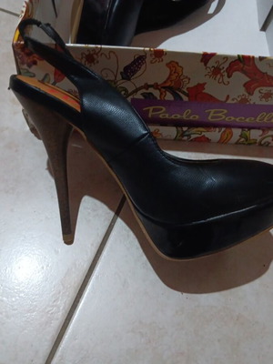 Black slingback pumps size 37