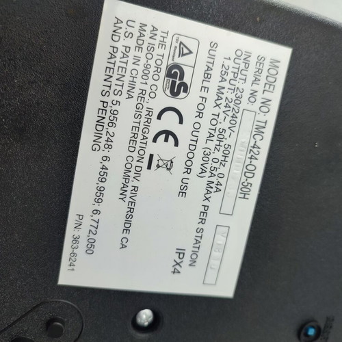Toro TMC-424 Irrigation Controller like new, 4-station expandable