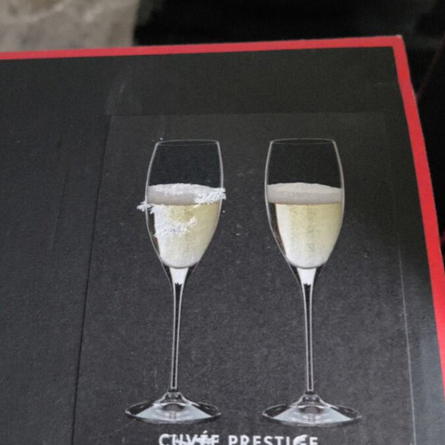 Riedel champagne glasses set of 8 unused