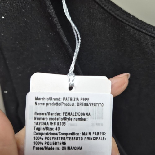 Patrizia Pepe black dress new with tag, size S