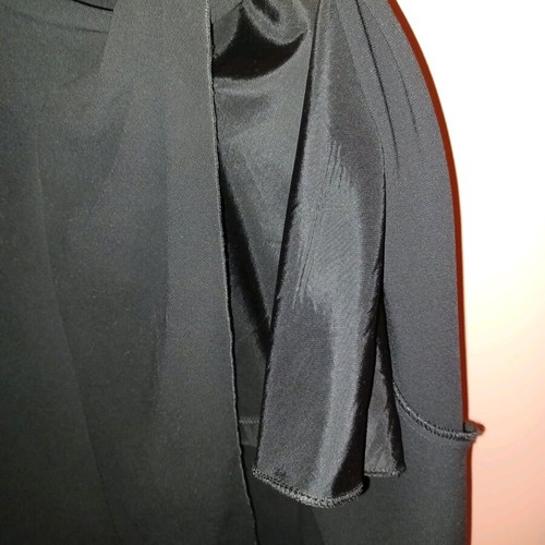 Long skirt used, black with lace, size XL
