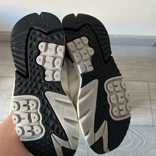 Adidas Nite Jogger used sneakers size 43 white turquoise