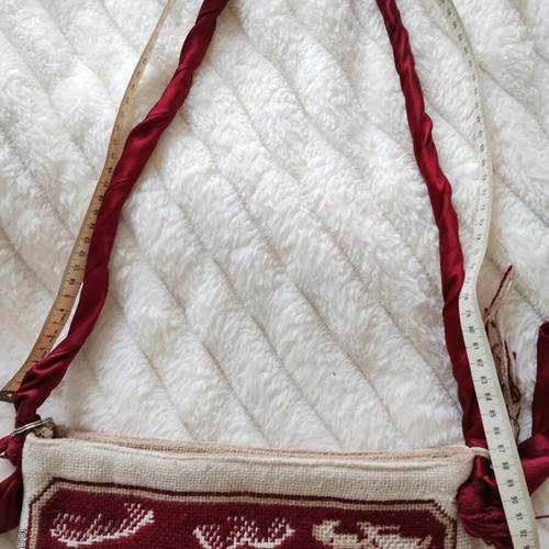Vintage wool shoulder bag from Venice like new, multicolored souvenir