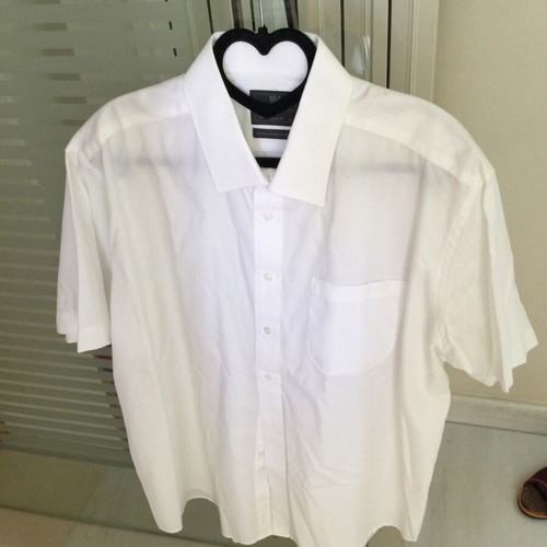 Men's 100% cotton shirt like new, white, size L
