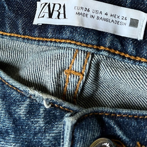 Zara women's blue denim pants like new, size 36