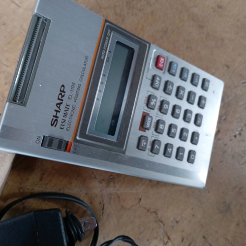 Pocket calculator used, collectible for cash register use
