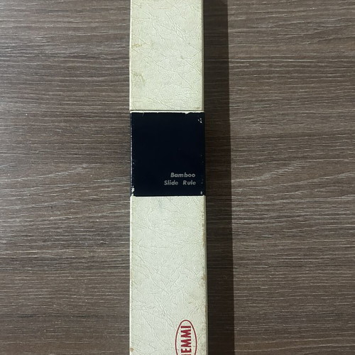 Hemmi 250 Slide Rule bamboo like new