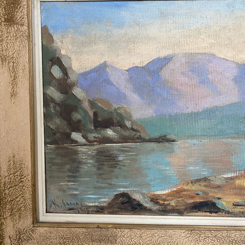 Saltas 1965 oil painting used on plywood