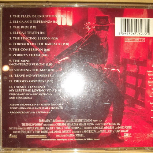 The Mask Of Zorro Soundtrack CD used