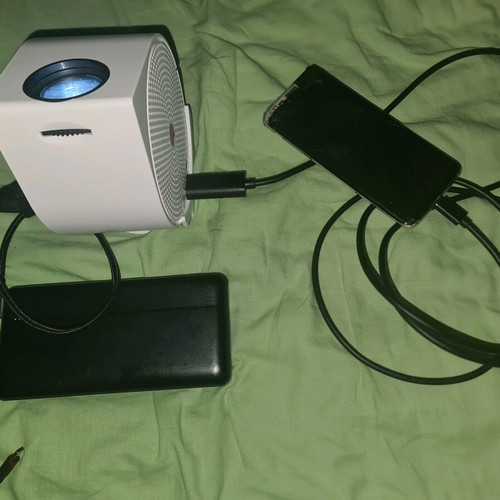 Galaxy S8 with Portable Projector Full Pack like new