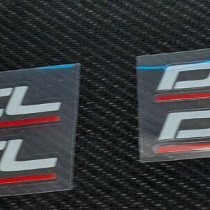 Diesel Power sticker set of 4 white and red, new