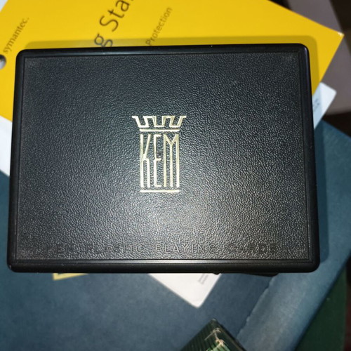 Kem double deck playing cards like new with original case