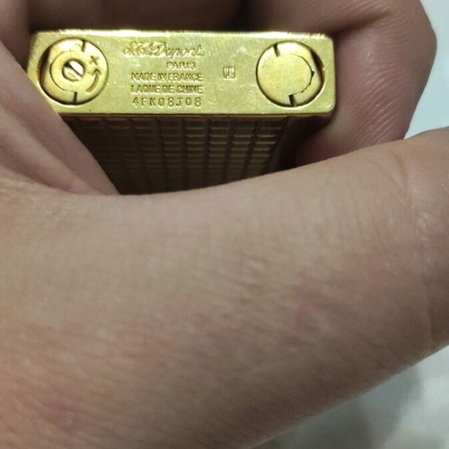 S.T. Dupont Linge 2 Laque de chine used lighter with natural Chinese lacquer